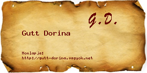 Gutt Dorina névjegykártya